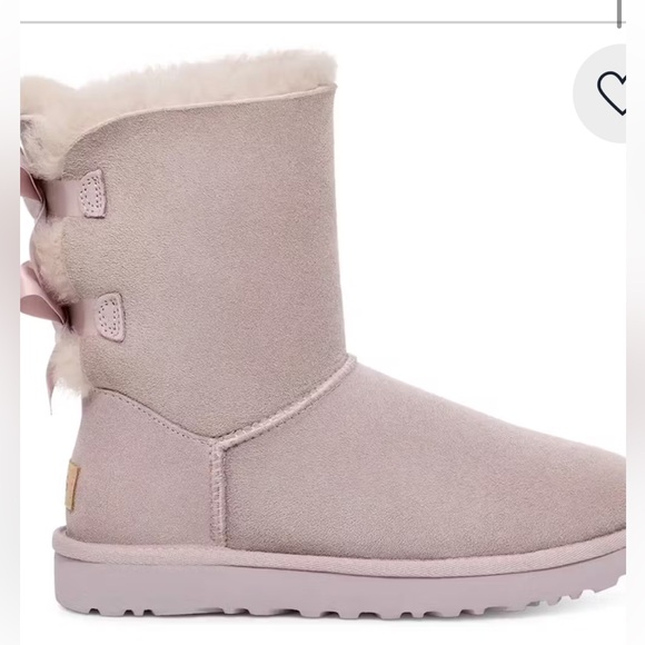 UGG Bailey Bow II Boot in Pale Smoke RARE Size Women’s 8 New in Box Never Worn!